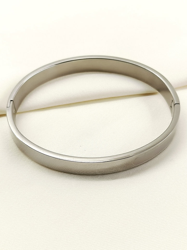 Evlavy Silver Minimal Stone Men&