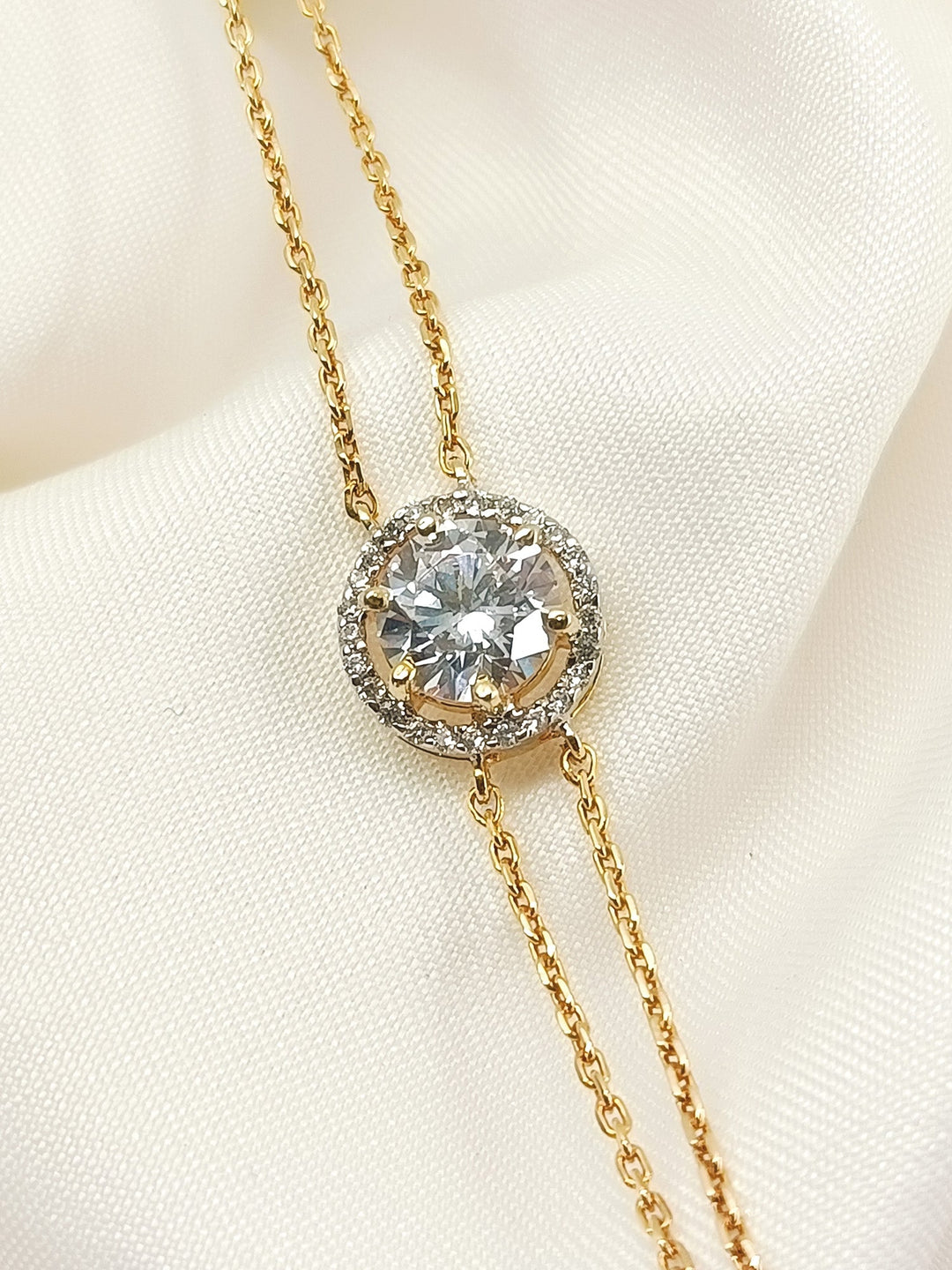 Vartika 92.5 Silver Swarovski Stone Bracelet