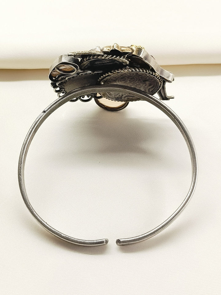 Junnu Multi Colour Oxidized Bracelet