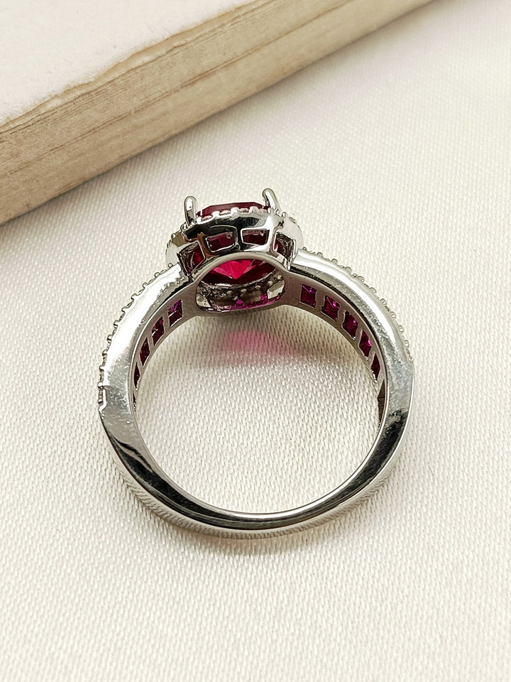 Bakti Ruby American Diamond Finger Ring