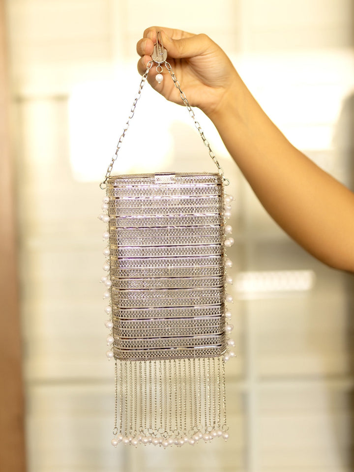 Shabana Silver Mobile Pouch - Plated Brass Phone
