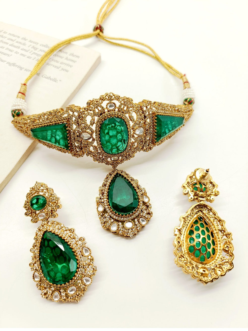 Keyla Green Boutique Choker Set
