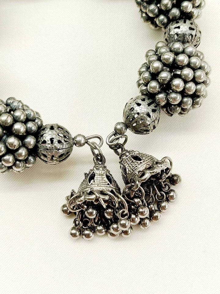 Azill Plain Oxidized Bracelet