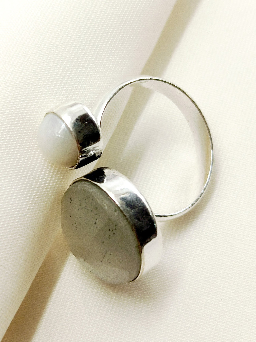 Aleena Grey Oxidized Finger Ring