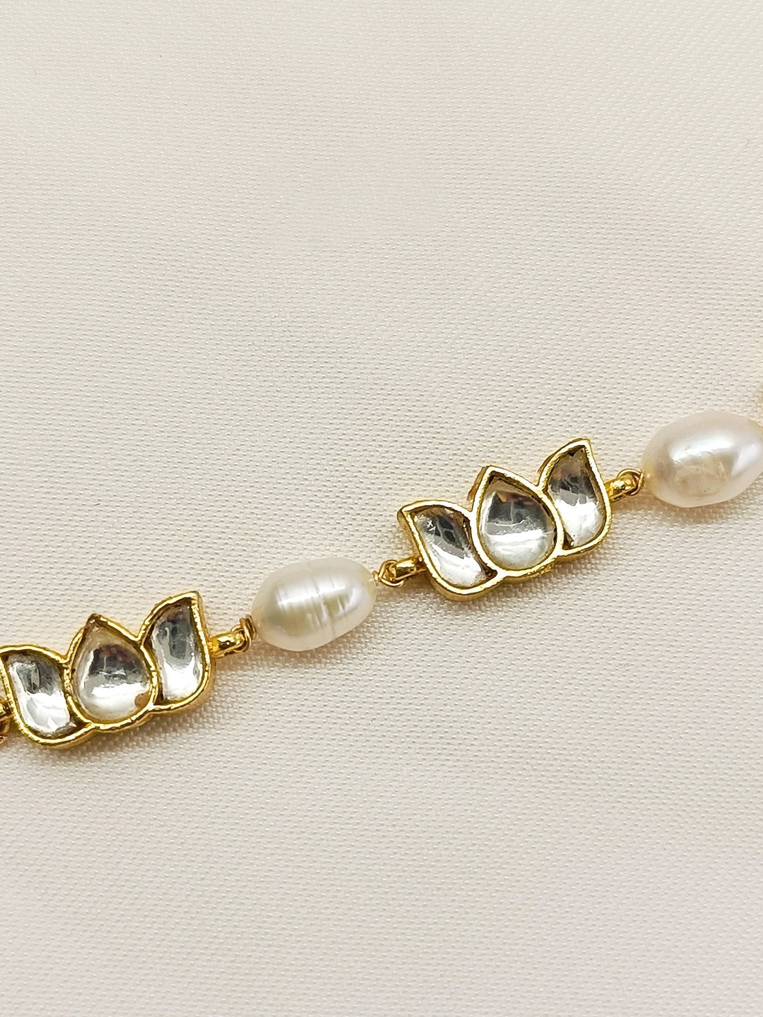 Sasha Cream Kundan Bracelet