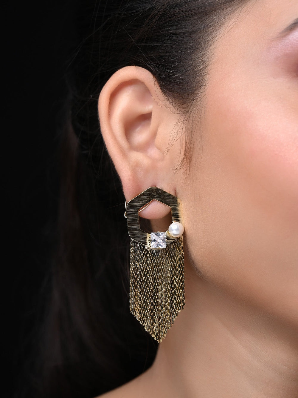 Liyana Golden Western Earrings