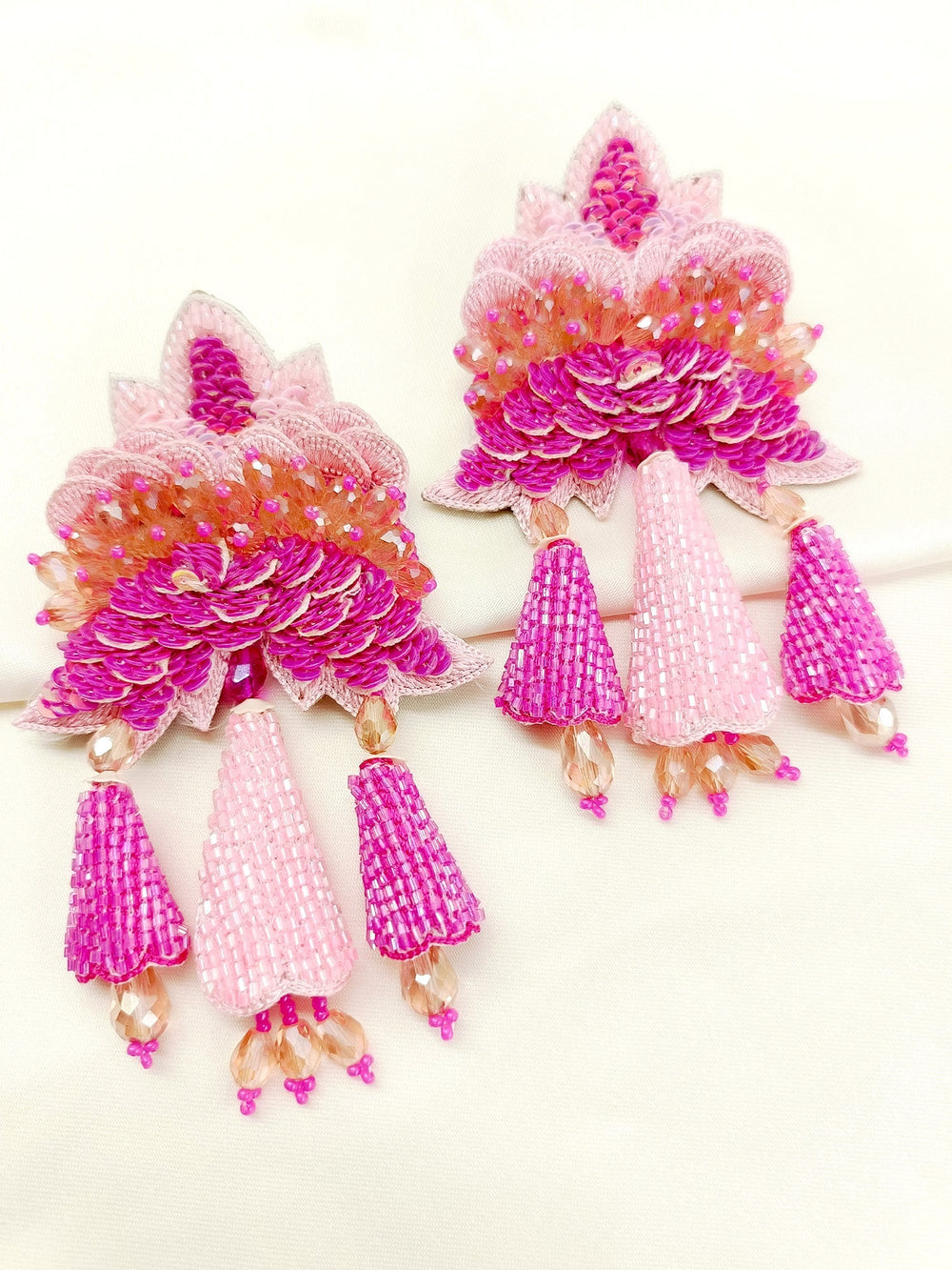 Beatrice Pink Handmade Earrings