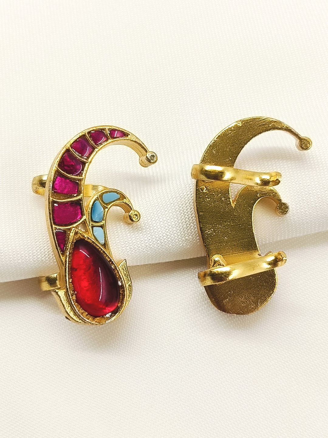 Aajani F&B Gold Plated Kundan Ear Cuff  [ Price is for Pair ]