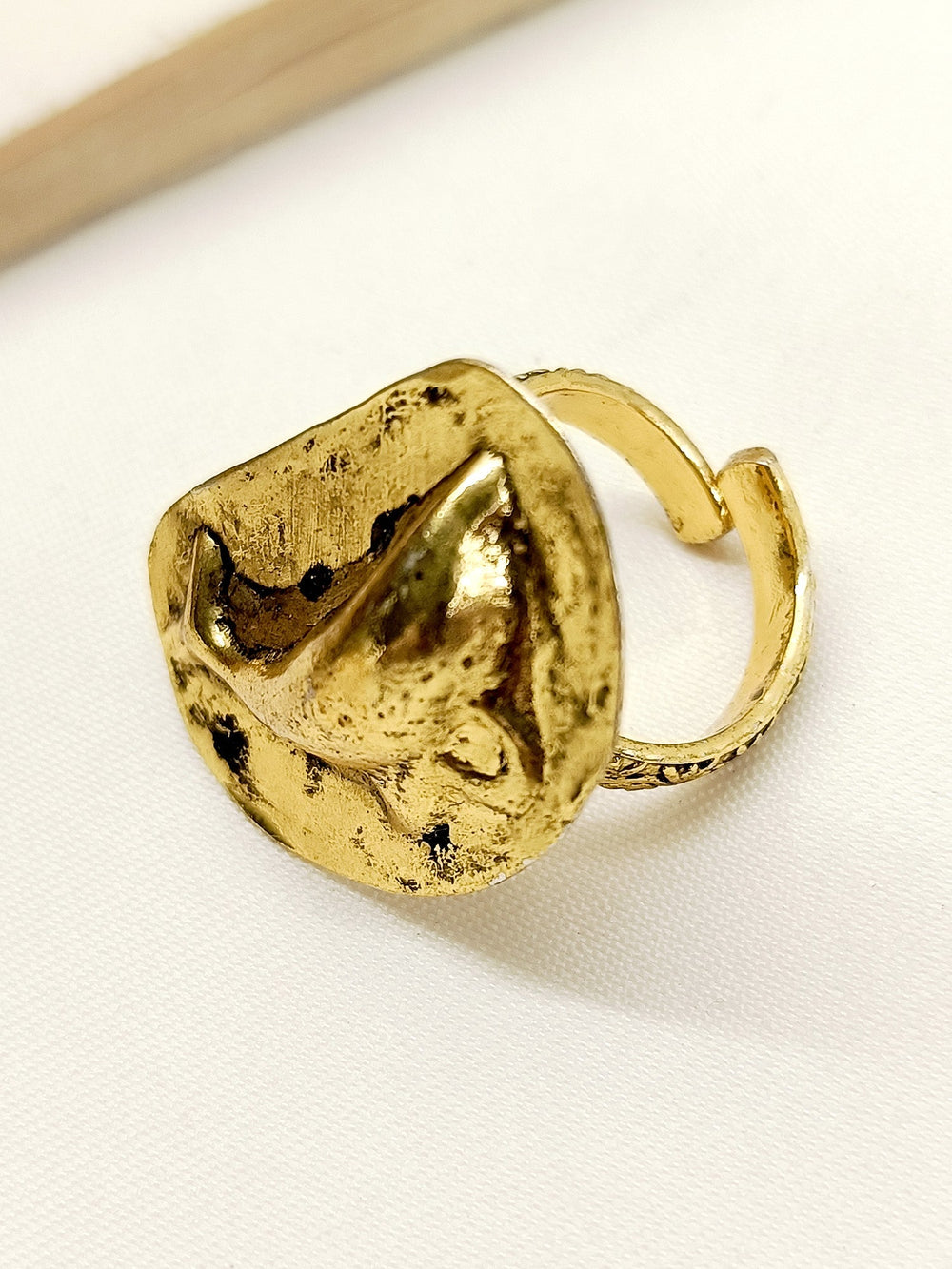 Nimisha Golden Tribal Finger Ring