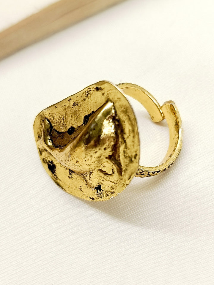 Nimisha Golden Tribal Finger Ring