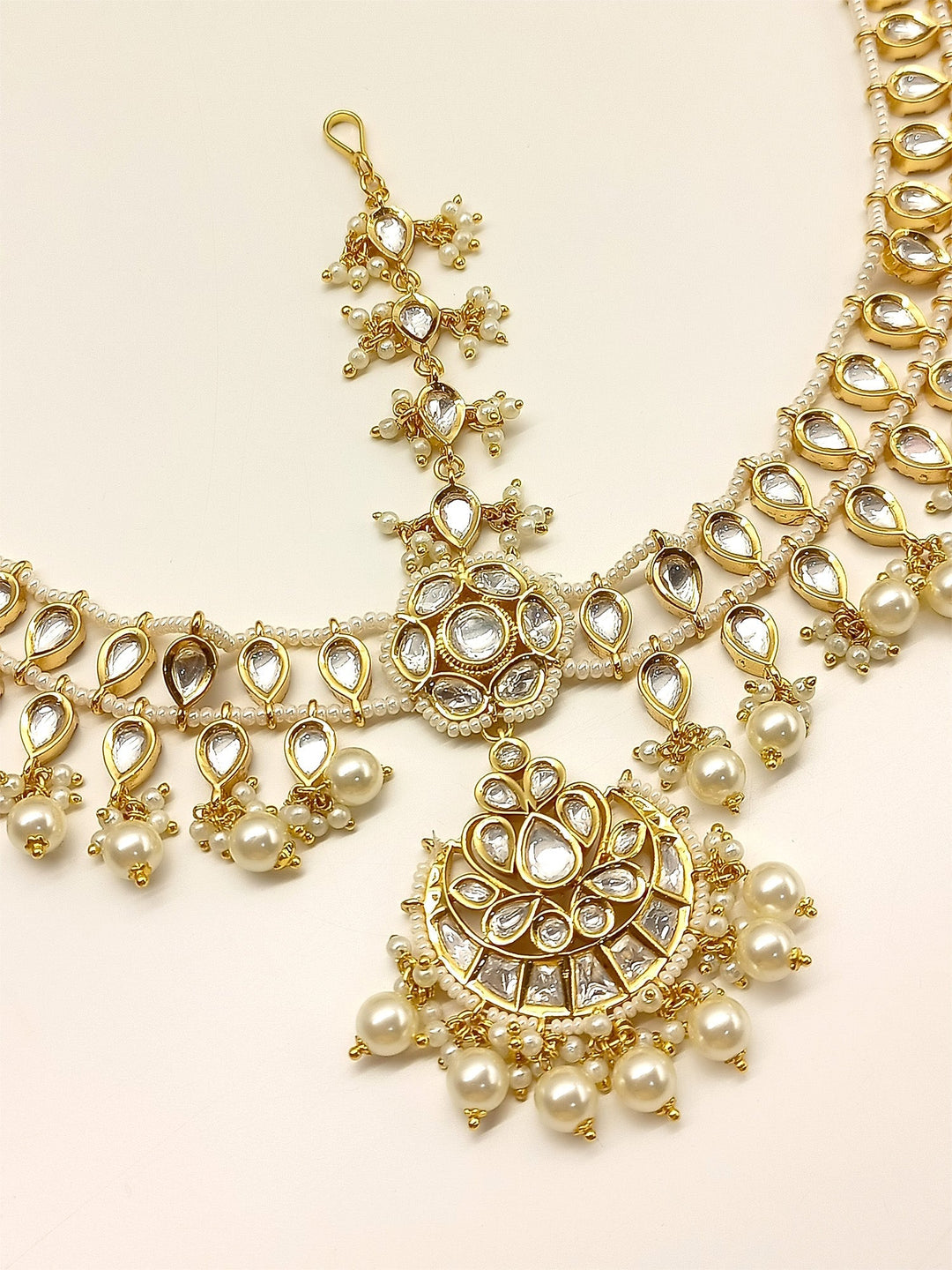 Mehreen Gold Plated Kundan Mathapatti