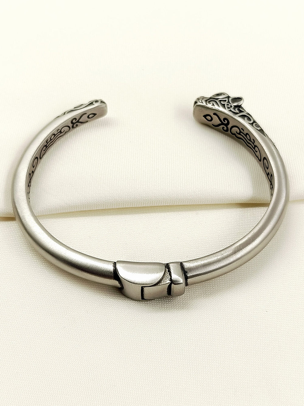 Ronav Panther Gun Metal Men's Bracelet