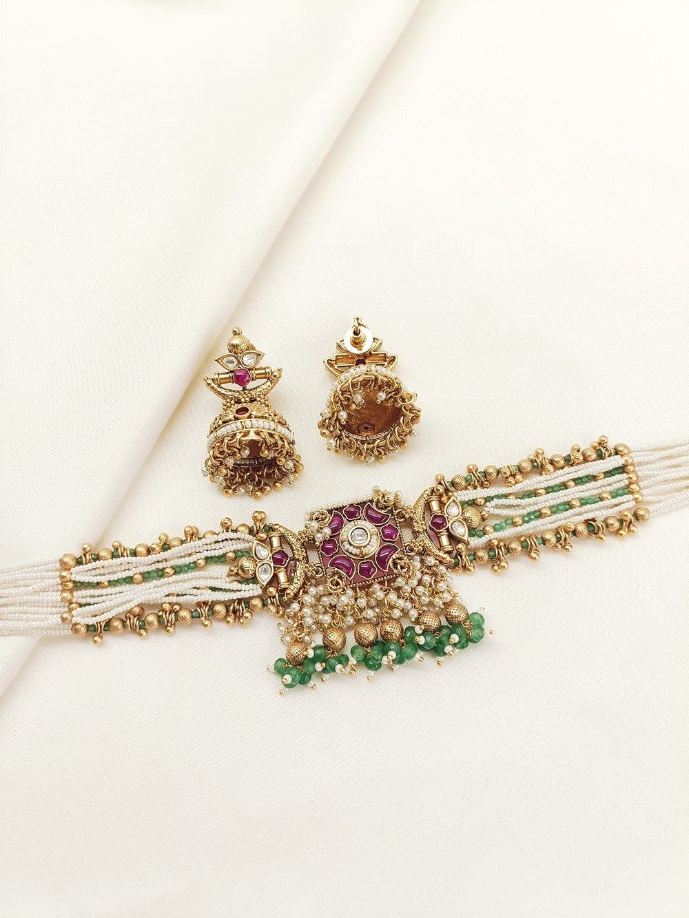 Gahana R&G Antique Choker Set