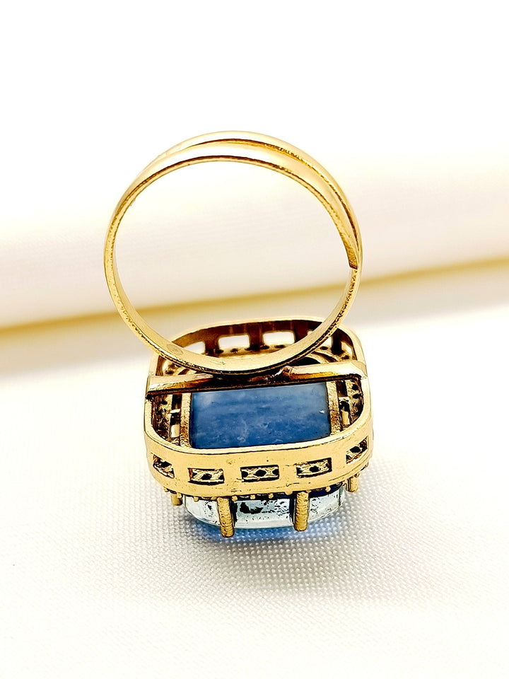 Samayra Blue American Diamond Finger Ring