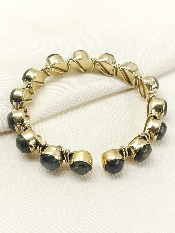 Nimash Gold Moonstone Men’s Bracelet - Men&