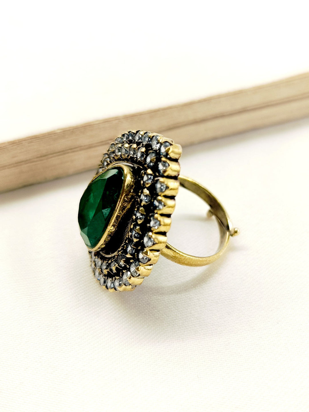 Ferozi Green Victorian Finger Ring