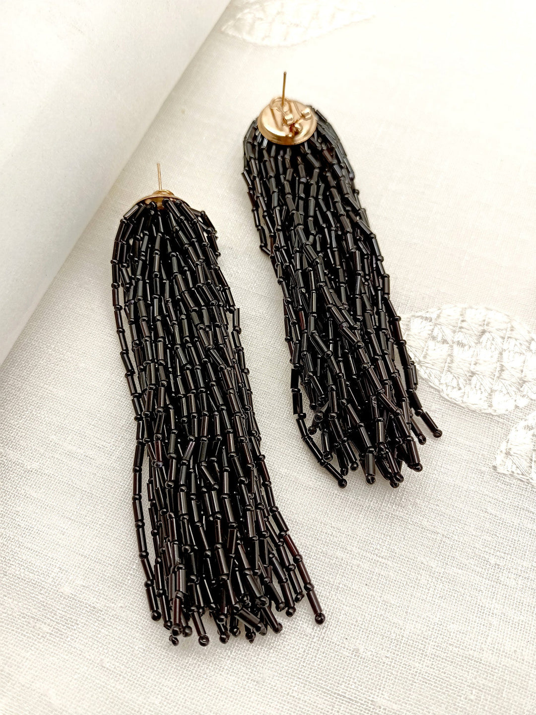 Khwaab Black Western Earrings