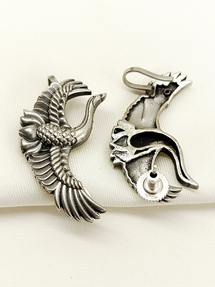 Ridhan Oxidized Crane Hoop Men&