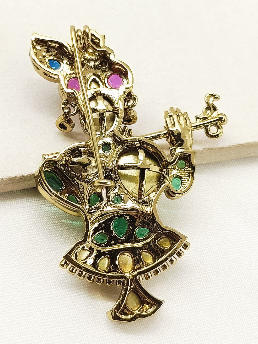 Shubh Multi Colour Krishna Ji Brooch