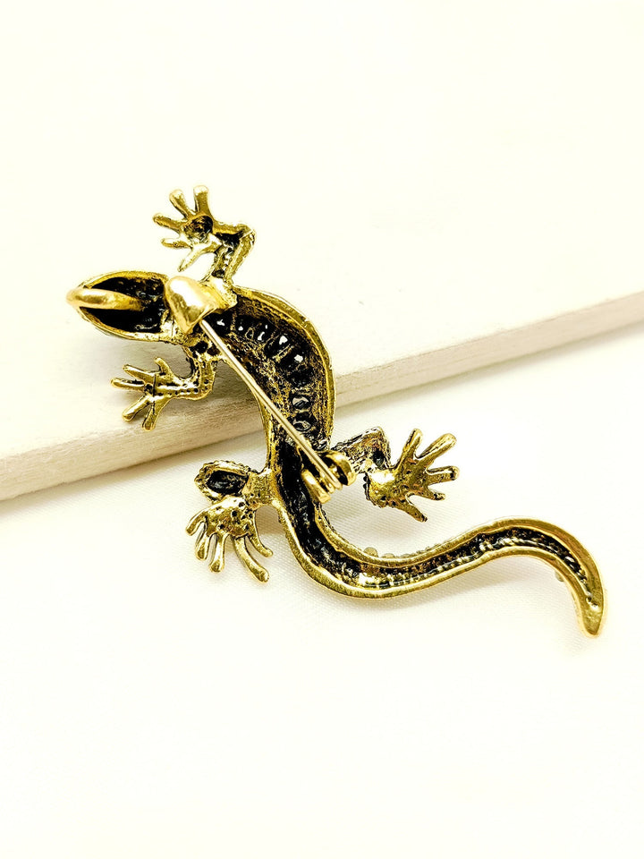 Pritha Lizard Men's Brooche