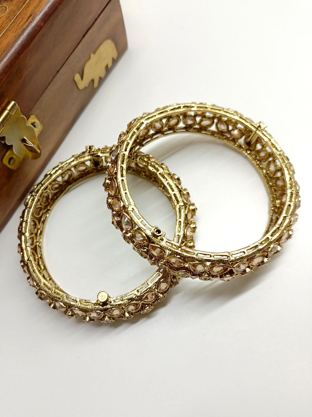 Savita Copper Polki Bangles