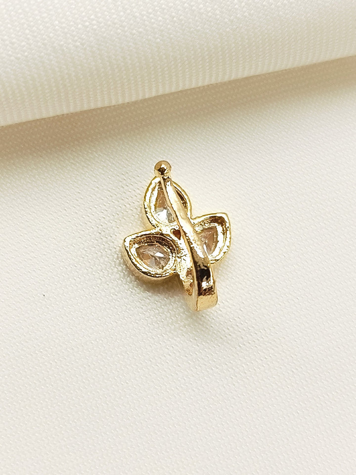 Avanti Golden American Diamond Pressing Nath