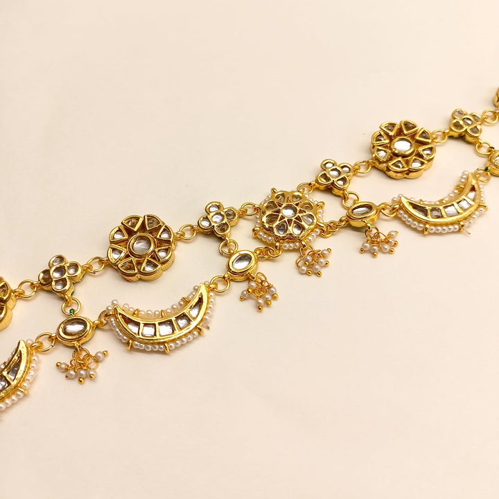 Sohaa Gold Plated Kundan Sheeshpatti