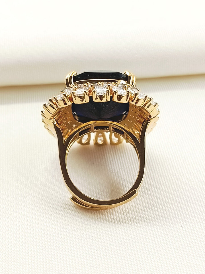 Pareeka Blue American Diamond Finger Ring