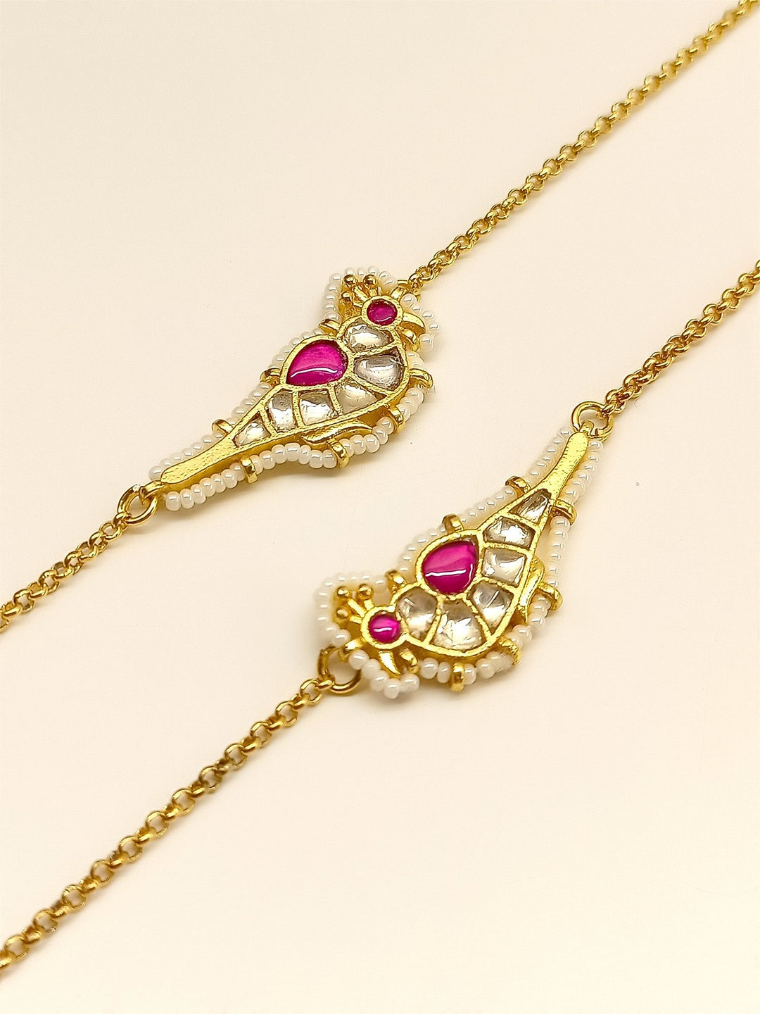 Mehtabh Rani Bird Kundan Anklet