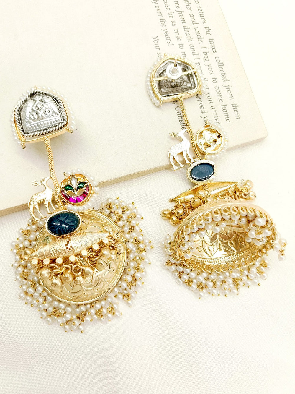 Kashish Multi Colour Boutique Jhumki