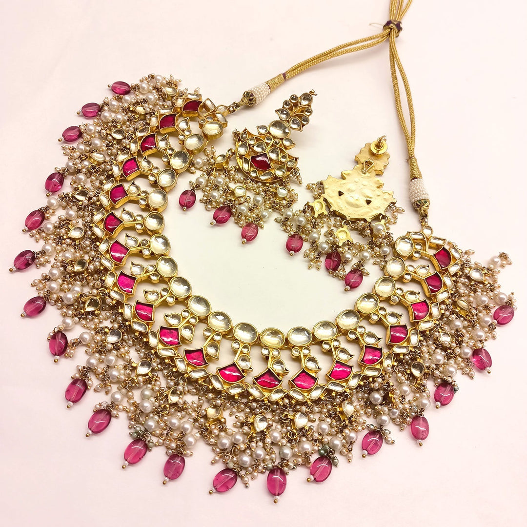 Zareenah Bridal Pachi Kundan Neckpiece