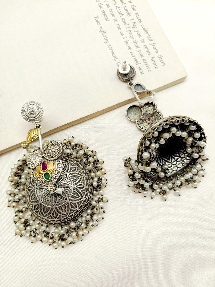 Gahana R & G Oxidized Jhumki