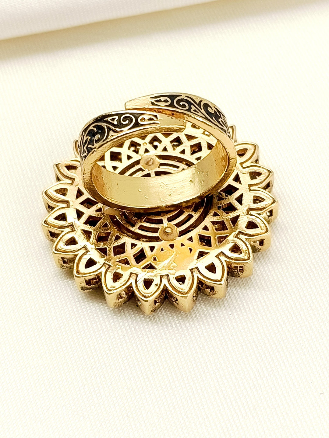Aabheri R&G Kundan Finger Ring