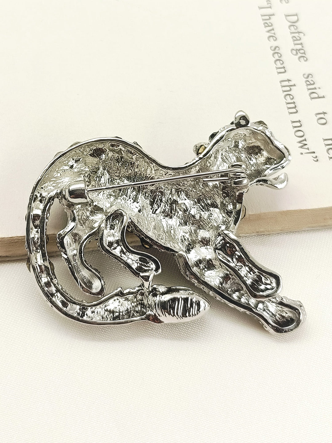 Sahadev Green Tiger Men's Brooch