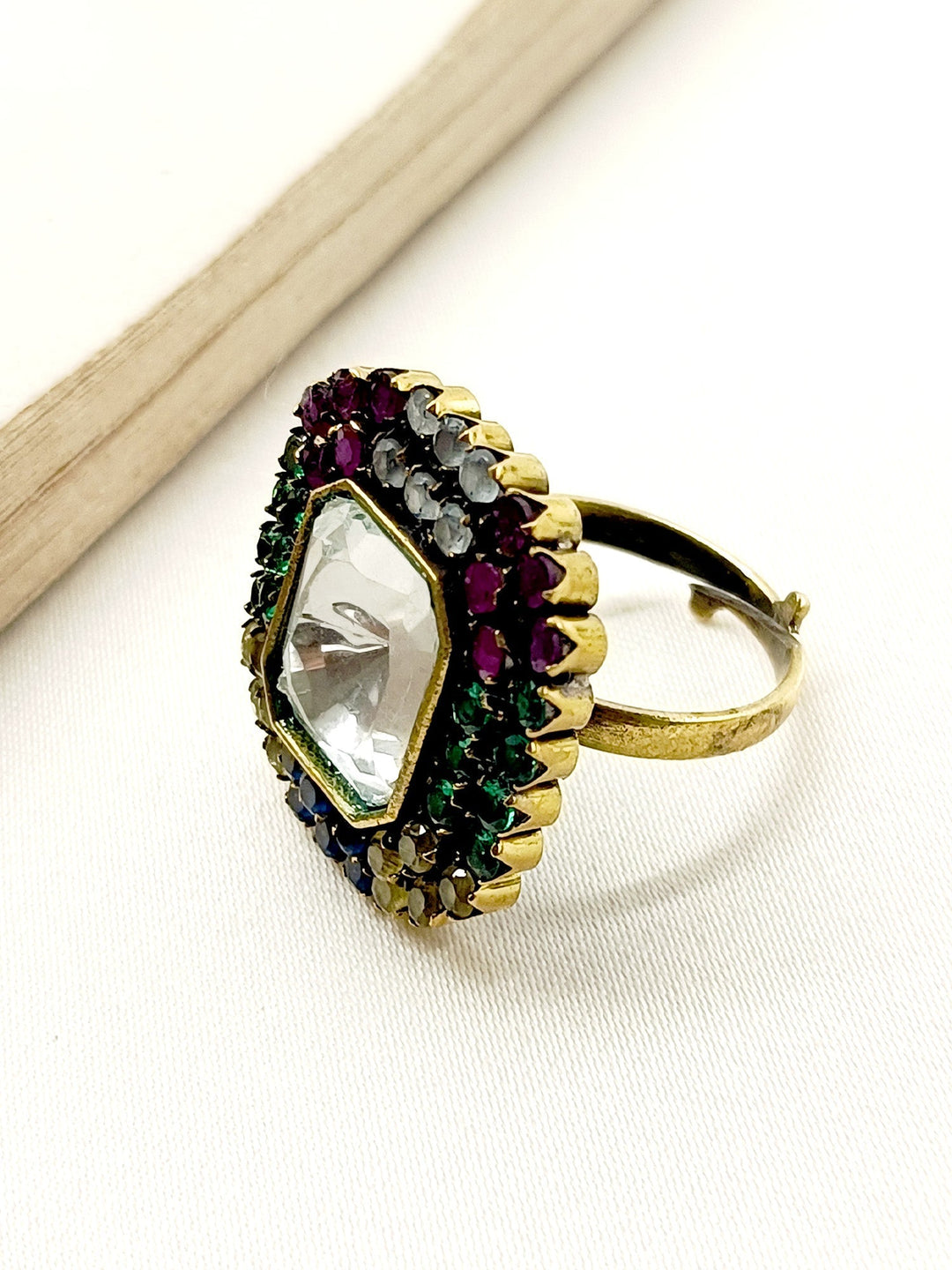 Avayah Multi Colour Victorian Finger Ring