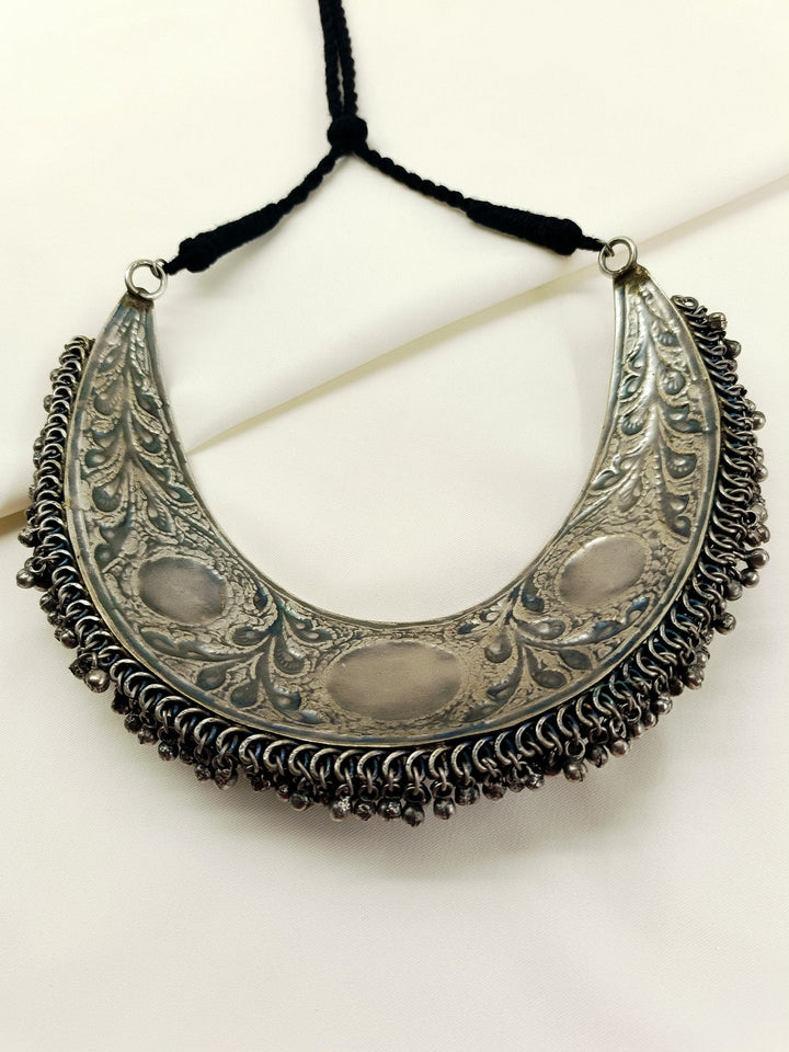 Dea Multi Colour Oxidized Radha Krishna Pichwai Neckpiece