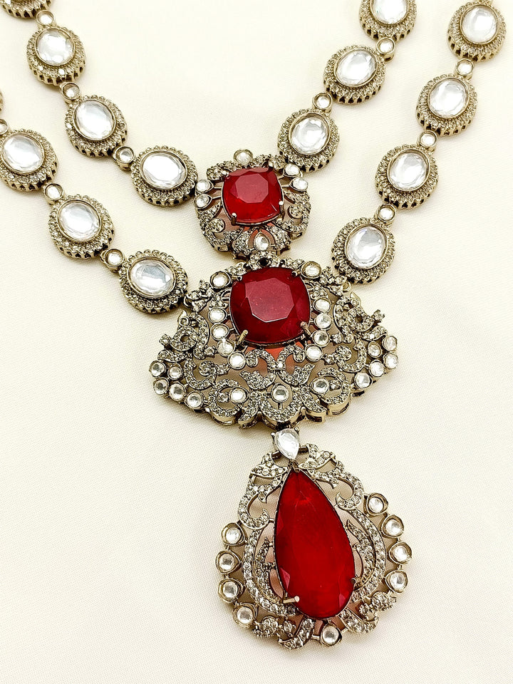 Dishant Ruby Groom Victorian Neckpiece