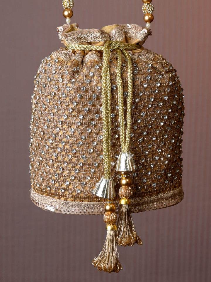 Ekanshi Golden Potli Bag