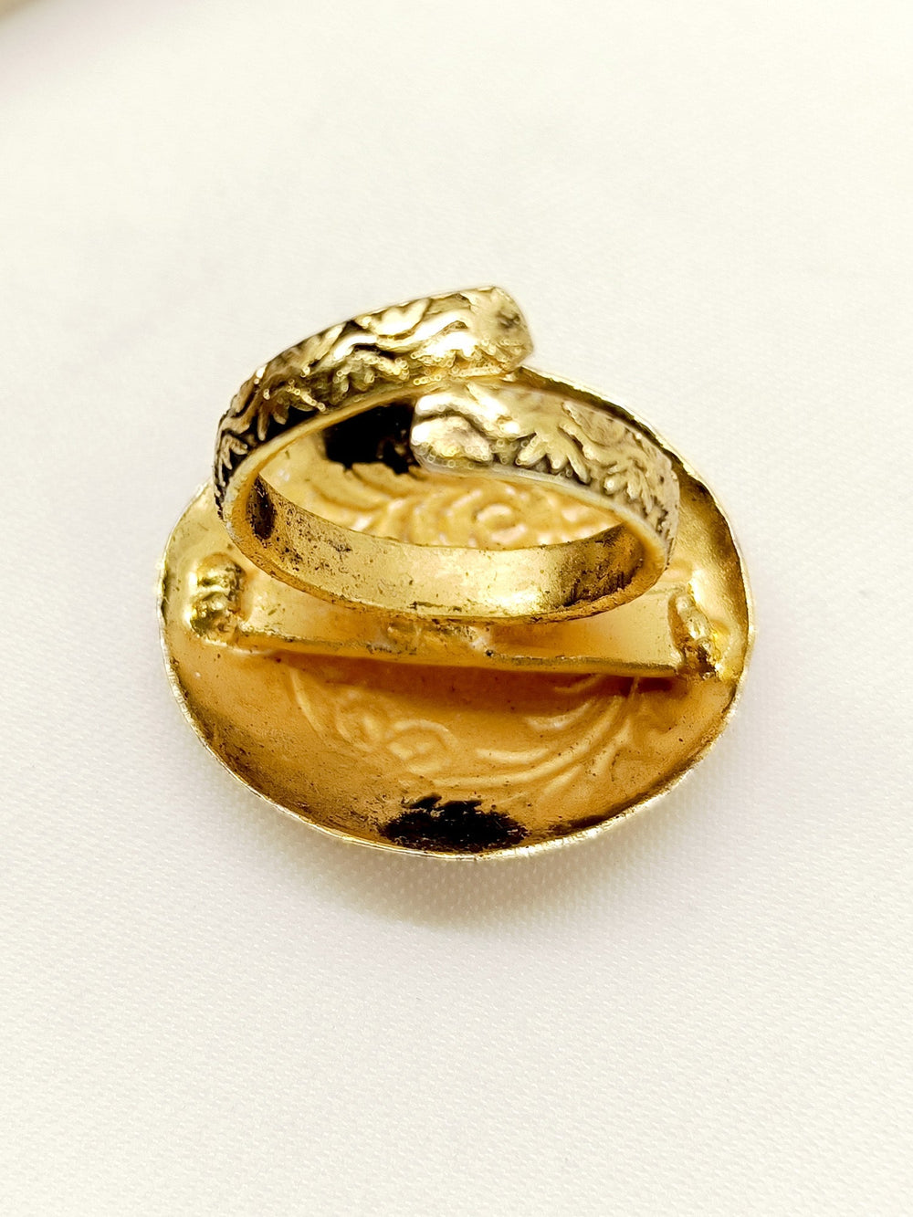 Kiara Golden Tribal Finger Ring