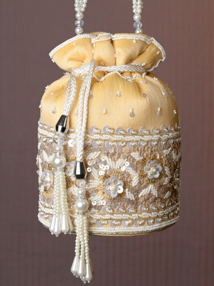 Aamani Beige Potli Bag