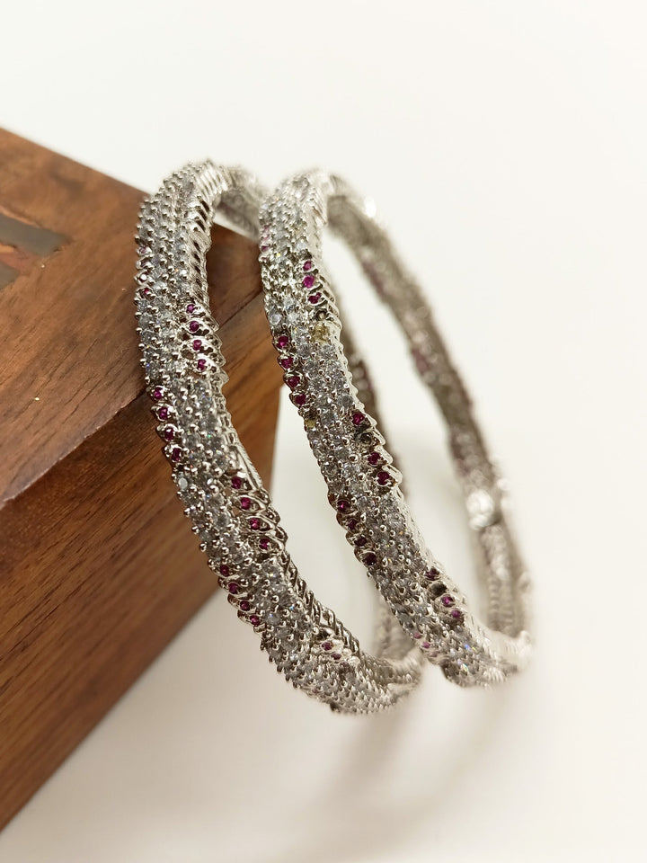 Umang Ruby American Diamond Bangles