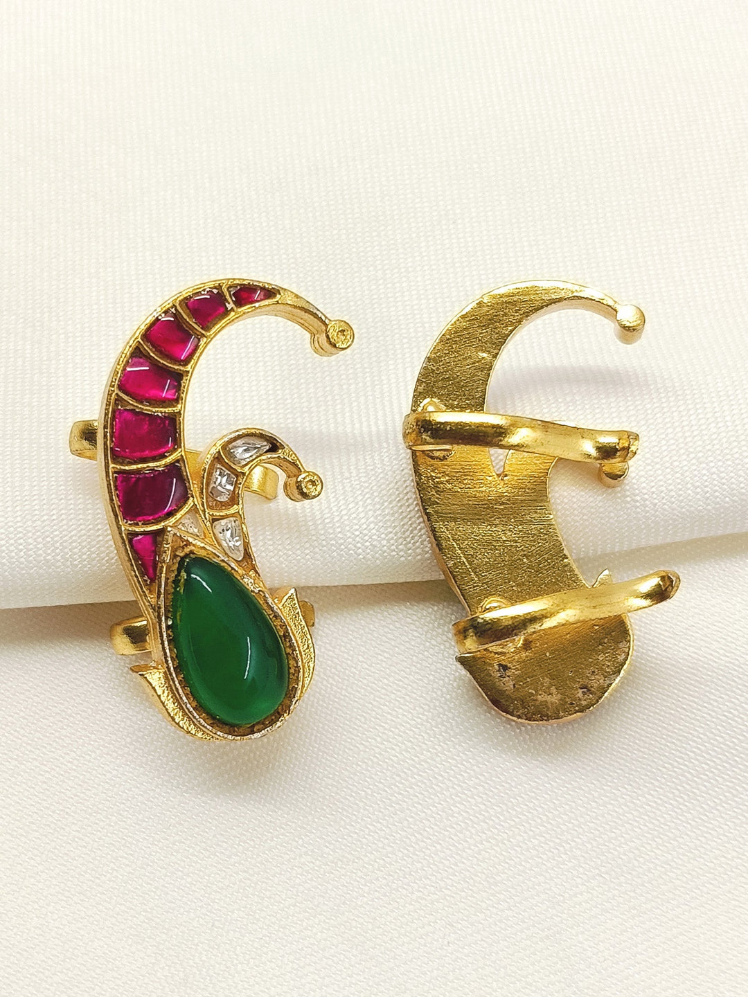 Lajja R&G Gold Plated Kundan Ear Cuff  [ Price is for Pair ]