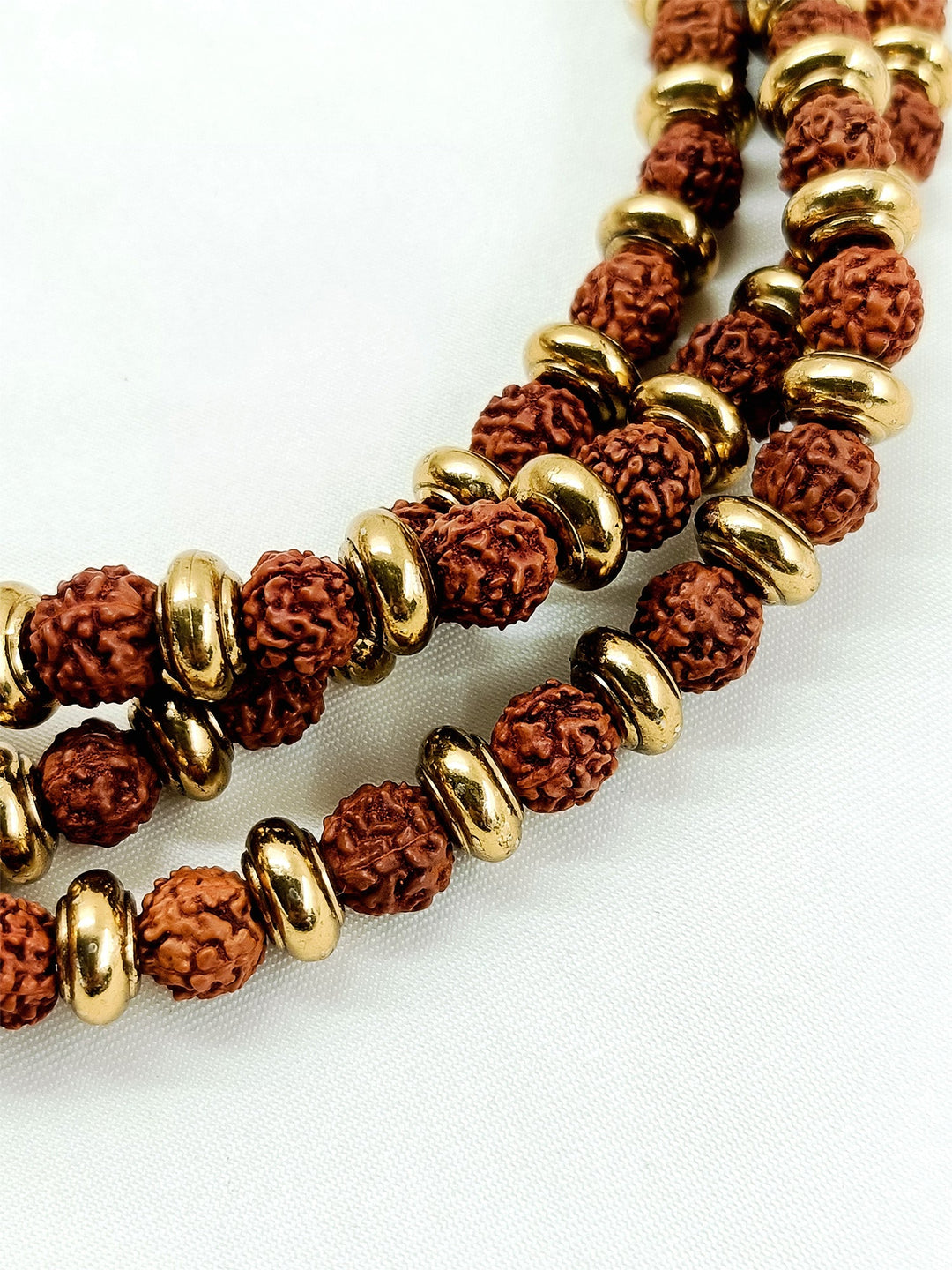 Paritosh Three-Layer Rudraksha Mala