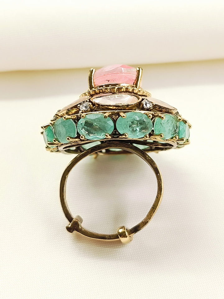 Mishika Victorian P&G Crown Ring