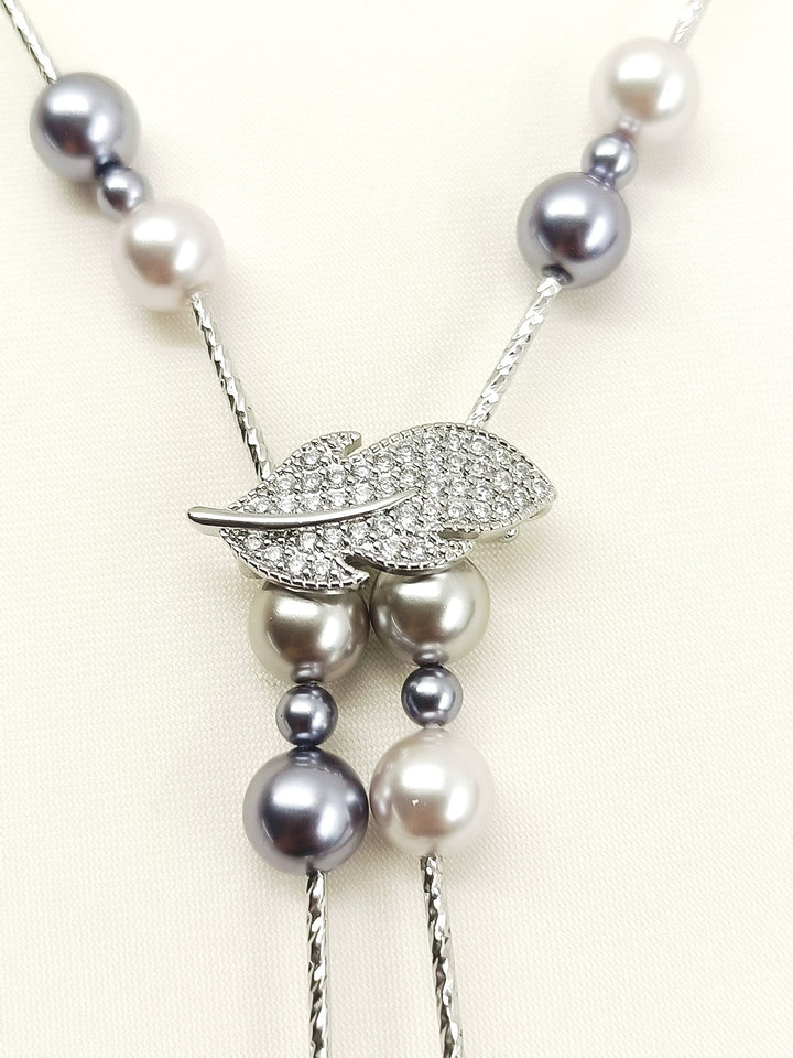 Navika Grey Beads Neckpiece