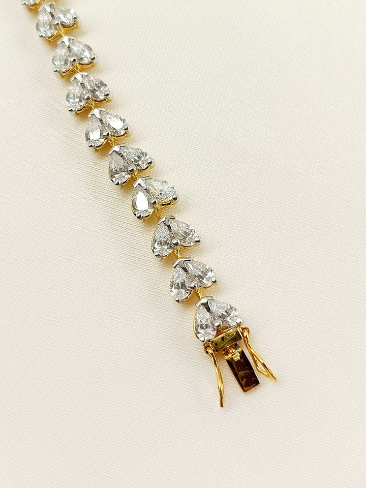 Madhuri 92.5 Silver Swarovski Stone Bracelet