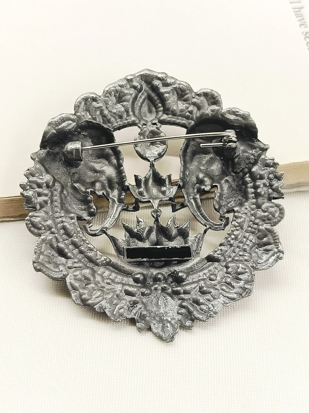 Sharad Grey Elephant Men's Brooch