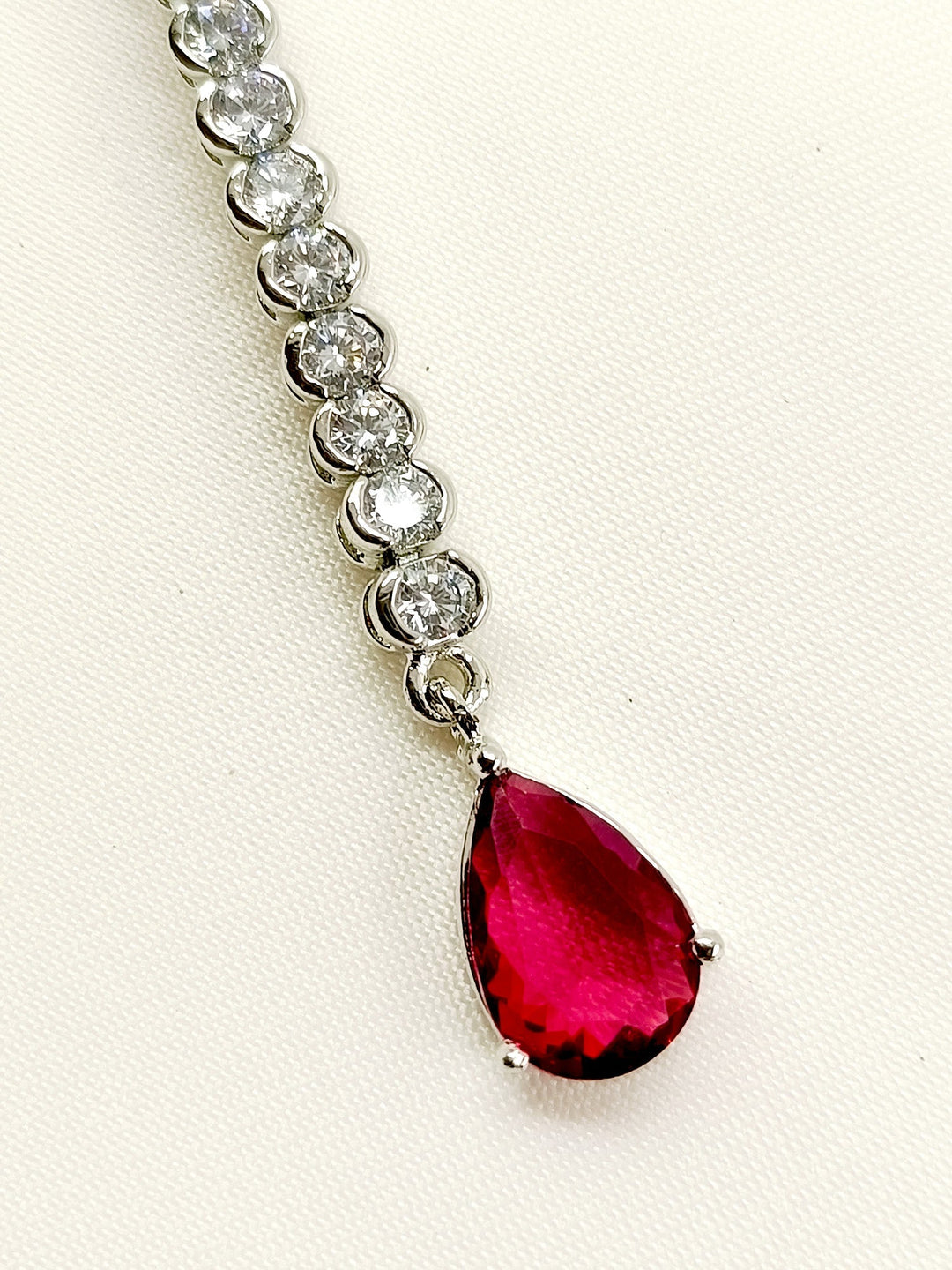 Kiruba Ruby American Diamond Teeka