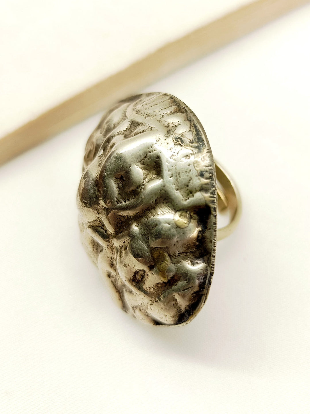 Hima Silver Tribal Finger Ring