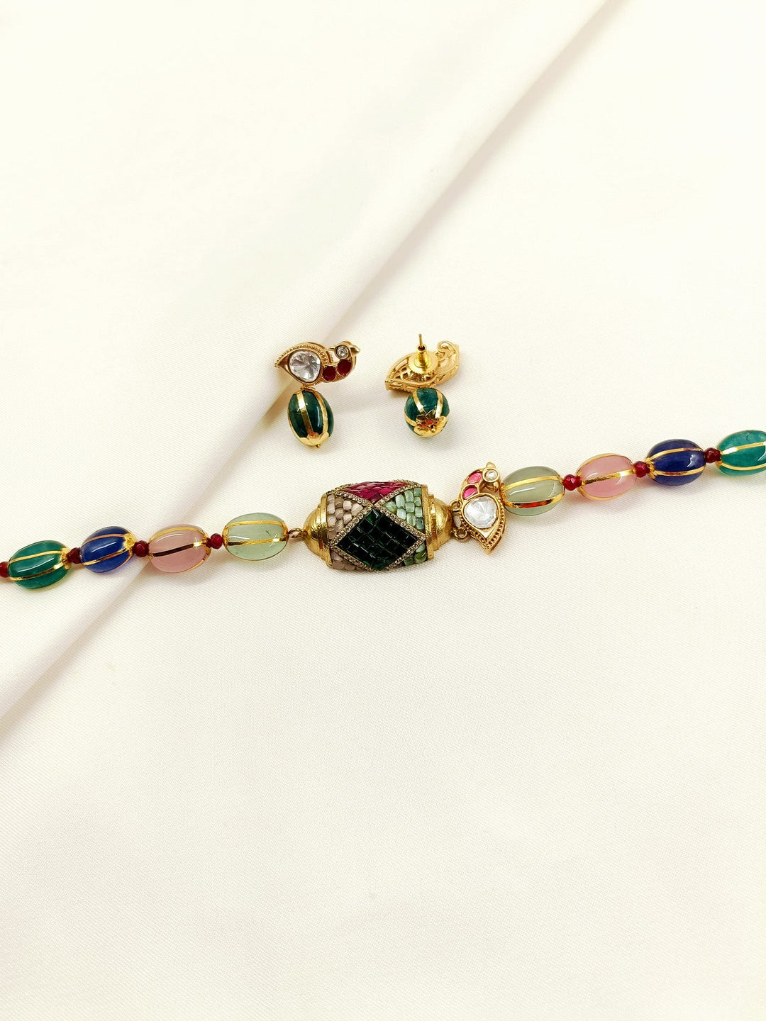 Laina Multi-Color Kundan Choker Set